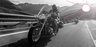 Motorrijden met laagstaande zon - 5 tips