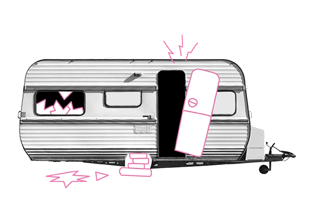 Caravan inbraak