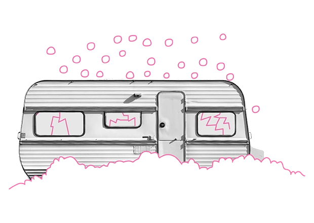 Caravan hagelschade