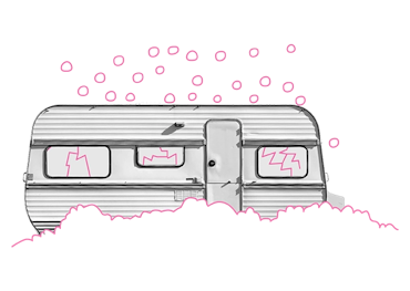 Caravan hagelschade