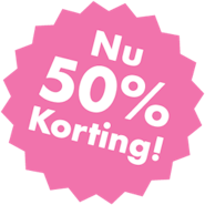 50% korting badge nieuwe doorlopende reisverzekering