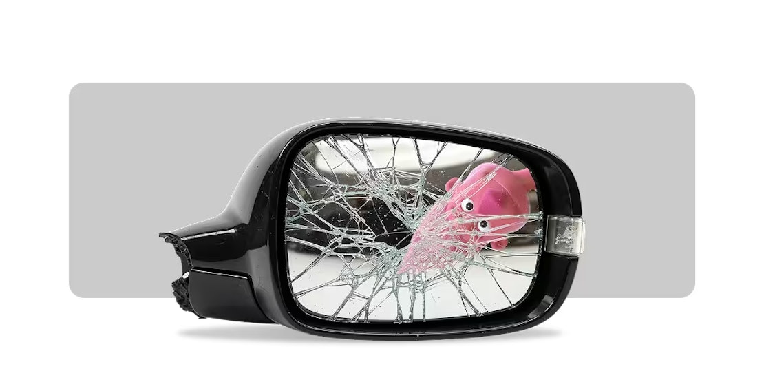 Achteruitkijkspiegel (binnenspiegel) van een auto