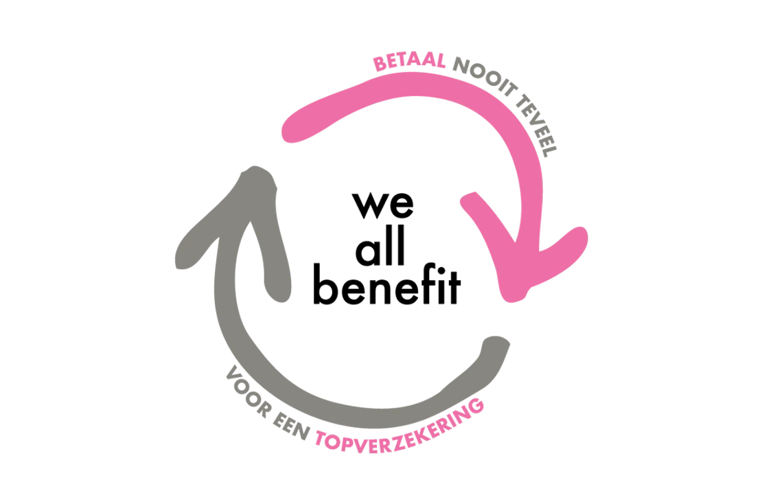 Nieuw logo met we all benefit